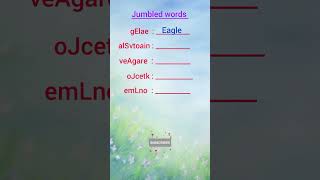 Jumbled words 20 easyspokenenglishintelugu jumbled wordsenglish daily [upl. by Nnayt]