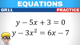 Simultaneous Equations Grade 11 [upl. by Jemmie]