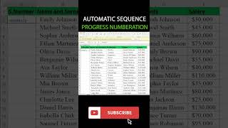 How to Automatically Number Rows in Excel [upl. by Ashlan]