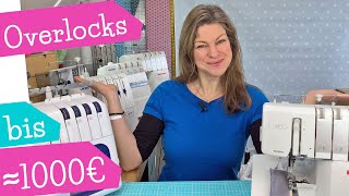 Die besten Overlock Maschinen bis um die 1000€  Overlock Test Overlock Review  mommymade [upl. by Olleina323]