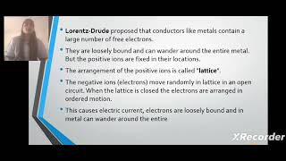 Electrical conductivity by Drude – Lorentz Theory and its assumptionsphysics ppt explanation [upl. by Lehmann745]