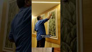 Wallpaper drawing room pvcceilingwallpanel home viralvideos song shortsviral [upl. by Nameloc]