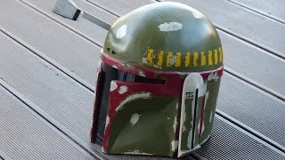 Star Wars making Boba Fett Helmet selber bauen Pepakura  Pepacraft 66target [upl. by Tterrej952]