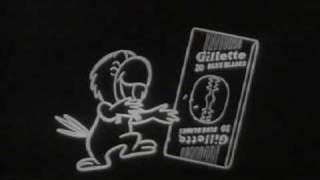 Gillette Blue Blades Commercial 1957 [upl. by Marian]