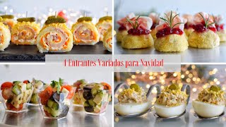 4 Exquisitas Recetas de ENTRANTES para Celebrar en Navidad 20232024🎄 Elegancia y Sabor  DarixLAB [upl. by Atirrehs210]