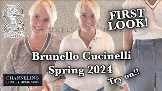 Brunello Cucinelli Ready to Wear Try On for Spring 2024 RTW  Luxury Designers with Dani B [upl. by Htidirem8]