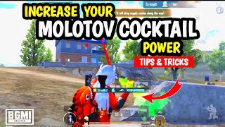 How To Increase Your MOLOTOV COCKTAIL Power in BGMI  PUBG MOBILE  BGMI TandT [upl. by Obe]