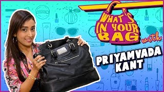 Priyamvada Kants Handbag Secret Revealed  Whats In Your Bag  TellyMasala [upl. by Kimmel]