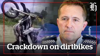 Cops crackdown on dirt bikes sports fields and parks left ripped up [upl. by Osrick]