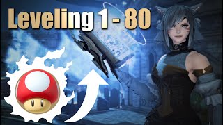 FFXIV 1  80 Leveling Guide in 5 minutes For Alts and Main JobsClasses [upl. by Oilut]