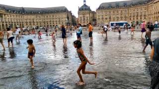 Bordeaux  Waterspiegel  Miroir dEau  Water Mirror 23 juli 2016 [upl. by Ennairej223]