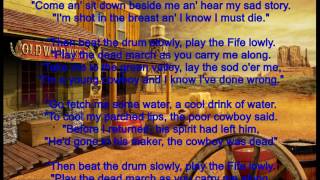 Wild West Street of Laredo With Lyrics [upl. by Vicky]