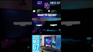 4khdr test Samsung odyssey neo g7 vs odyssey g7 gaming samsung 4k shorts [upl. by Irmine]