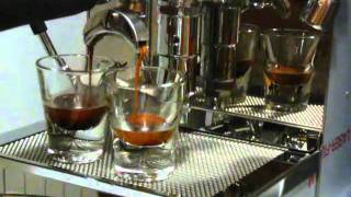 Vibiemme Domobar Junior Double Boiler espresso shot [upl. by Hewes]