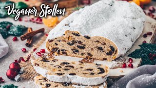 Veganer Stollen Rezept ☆ Christstollen Weihnachtsstollen ☆ [upl. by Adiahs]