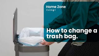 How to Insert Your Trash Bag with Home Zone Living [upl. by Onra923]