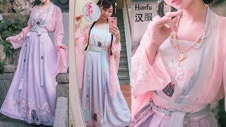 Gorgeous Chinese Clothing First Time Trying This Type of Hanfu Hanfu Unboxing [upl. by Berriman413]