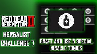 RDR2 Herbalist Challenge 7 Craft and Use Five Special Miracle Tonics [upl. by Pablo537]