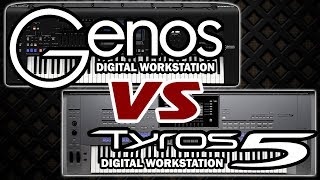 YAMAHA GENOS VS TYROS 5 [upl. by Lili]