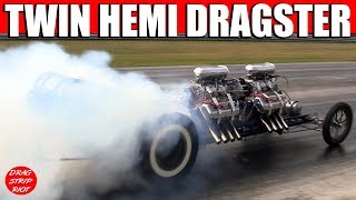 Twin Hemi Dragster Nostalgia Drag Racing [upl. by Nitas]