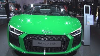 Audi R8 Spyder V10 Plus 52 FSI Quattro 610 hp S Tronic 2018 Exterior and Interior [upl. by Ityak27]