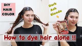 How to hair dye at home ft Revlon dark ash blonde ⎮Michelle Tee [upl. by Pierce]