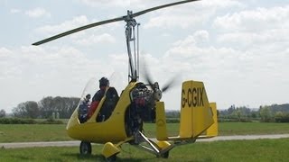 Gyrocopter Start up and take off [upl. by Gefell523]