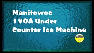 The Manitowoc Neo 190A Undercounter HalfDice Commercial Ice Machine [upl. by Ahseal]