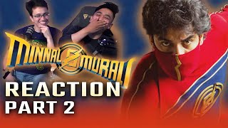 Minnal Murali Reaction IN MALAYALAM  Part 2  Indias Best Superhero Movie Yet [upl. by Ycal49]