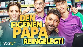 Drei Jungs legen ihren Vater rein Tankstellen Prank  Verstehen Sie Spaß [upl. by Parish78]