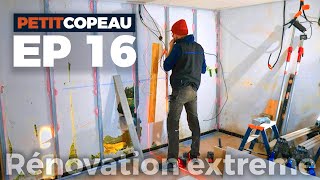 Rénovation extrême Ep 16  Cloisons blocporte Tous mes secret pour poser du placo facilement [upl. by Aicnarf]