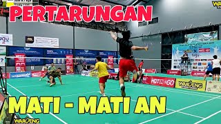 HABIS  HABISAN Smash Ade Bagus vs Sasfa Kok Badminton Super berat [upl. by Sal]