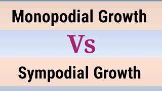 Difference Between Monopodial And Sympodial Growth In HindiUrdu [upl. by Ayanad]