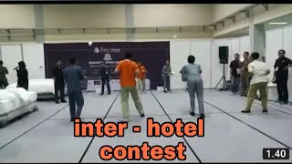 HOUSEKEEPING houseman job in hotel inter  hotels contest [upl. by Eissej]