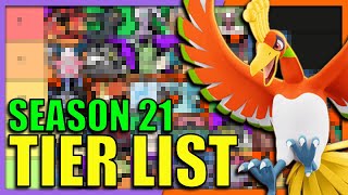 Pokemon Unite TIER LIST HOOH Season 21 [upl. by Khano]