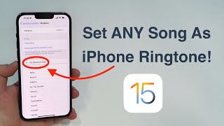 2022 How to set ANY Song as iPhone Ringtone  Free and No Computer [upl. by Rizan709]