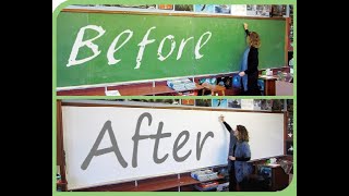 Turn old chalkboards into whiteboards with High quality adhesive material [upl. by Kriste]