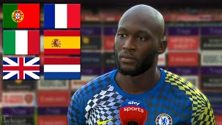 Romelu Lukaku Speaking 6 Different Languages [upl. by Zetram158]