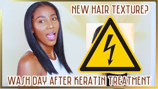 First Wash Day after Keratin Treatment on Natural Hair  Cliove Organics  Simply Subrena [upl. by Niak233]