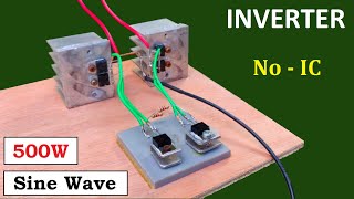 500W Sine Wave Inverter  12v to 220v DC to AC Converter  with UPS Transformer  No IC [upl. by Ranite]