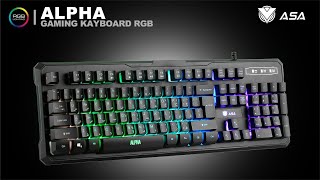 ASA ALPHA GAMING KEYBOARD RGB [upl. by Lovich]