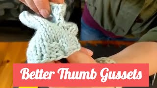 No Hole Thumb Gussets and Knitting amp Crochet Baby Booties [upl. by Sirapal]