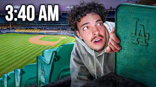 Overnight Challenge Inside MLB Stadium [upl. by Allehc]