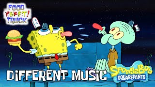 SpongeBob Food PBFFT Truck Different Music [upl. by Yenar]