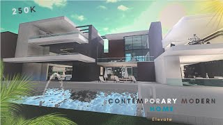 Contemporary Modern Home  Bloxburg  Exterior  No large plot [upl. by Cioban]