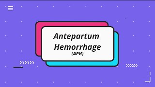 Antepartum Hemorrhage  APH  Prof Dr Dilruba Zeba [upl. by Doreg]