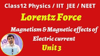 TN Syllabus Class 12 Physics Lorentz Force Magnetic effects of Electric Current Part 40 NEETJEE [upl. by Adnolay]