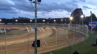 Bombers Crash Latrobe Speedway 51116 [upl. by Norym994]