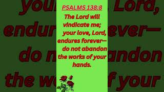 The Lord will vindicate me your love Lord endures forever youtubeshorts bibleverse lord [upl. by Cinelli]