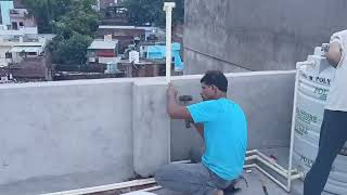 water tank fittings 500Ltr kaise karte hainHow to install water tank with cpvc pipe fittings cpvc [upl. by Clyve117]